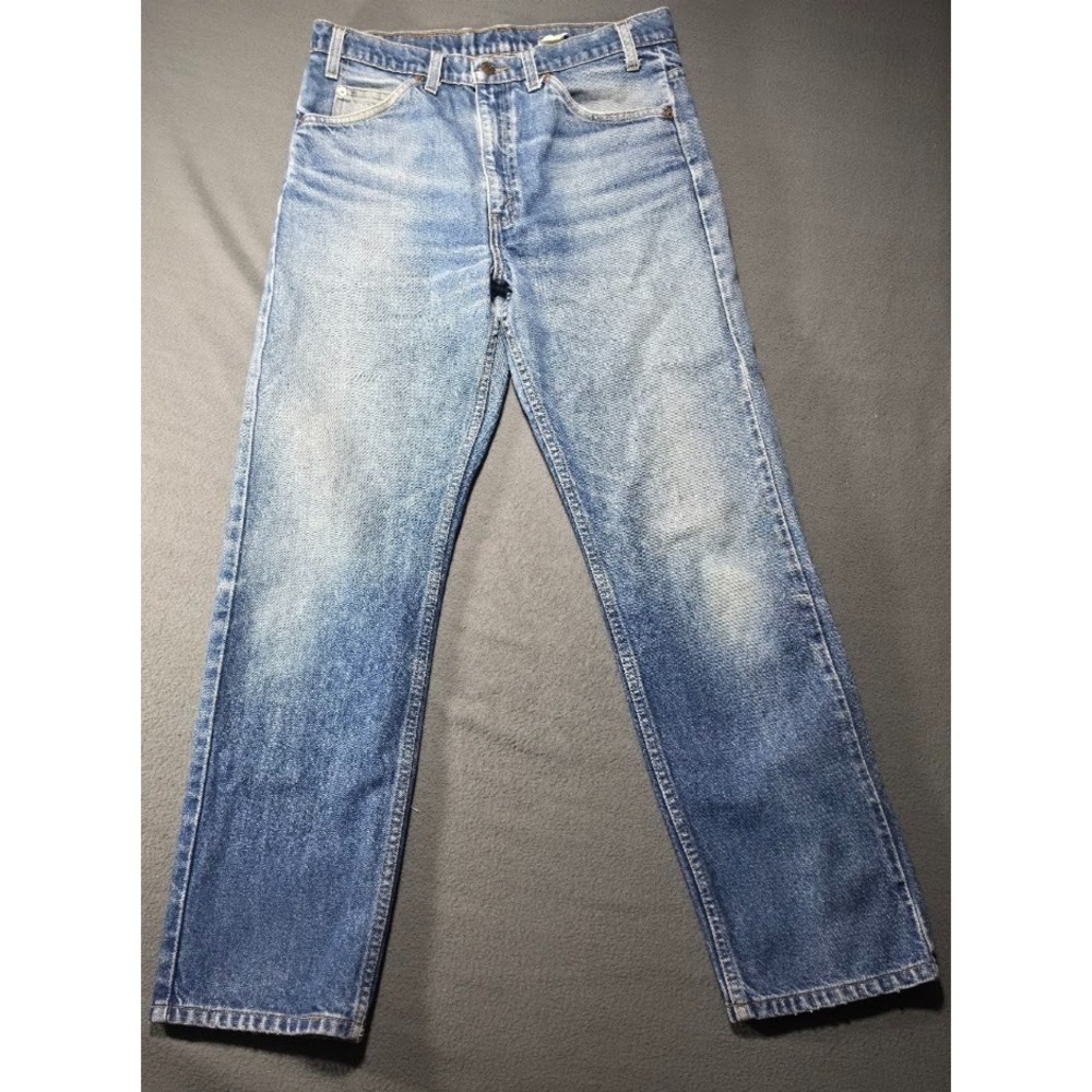 Levi's 505 Orange Tab Jeans Men 33x30 Vintage 1996 Great Fade Blue Denim